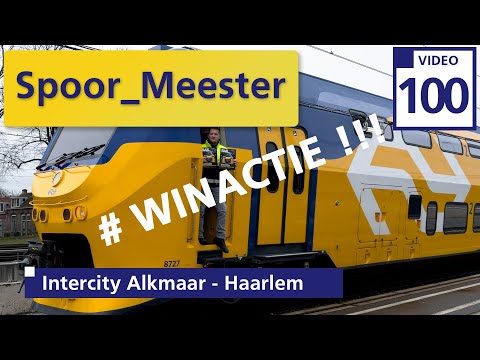(4K) #cabview  NS #trein | 100e video !! #winactie !! #INTERCITY Alkmaar - Haarlem #doemee  (100)
