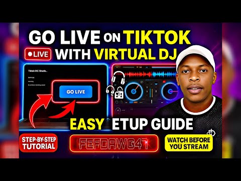 🔥🎧 Go LIVE on TikTok with Virtual DJ | Step-by-Step Tutorial for DJs |  EASY Setup 🎧🔥