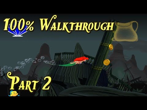Disney's The Little Mermaid II (PS1) 100% Walkthrough - Part 2 - Shipwreck Graveyard
