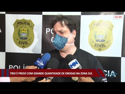 Trio é preso com grande quantidade de drogas na zona sul 06 07 2021