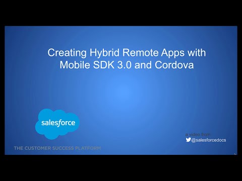 Creating Hybrid Remote Apps With Mobile SDK and Cordova