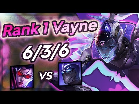 Vayne Vs Shen - Challenger Gameplay Rank 1 Vayne