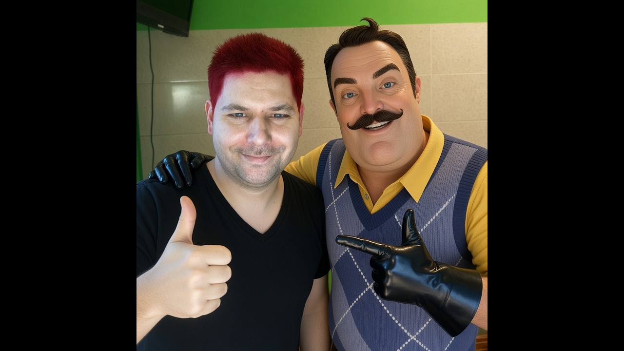 Dawid Jasper 素晴らしい！ゲーム「Hello Neighbor」の素晴らしい動画。Wilson で勝利。スコアは 11 対 5 🦽🦽🦽