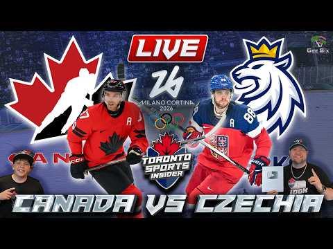 Canada vs Czechia Men's Olympic Hockey LIVE 🔴 | 2026 Olympics LIVE Stream Reaction & Play By Play