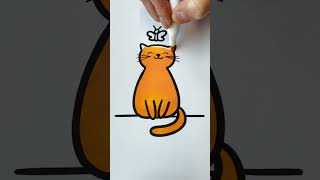 Cute cat and butterfly #coloring #viral #colouring markers #oddlysatisfying #colorfulcreativekids