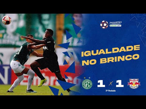 Gols e lances de Guarani x Red Bull Bragantino