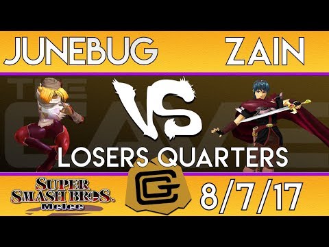 TCG Melee - Junebug (Sheik) vs Zain (Marth) - Losers Quarters - SSBM 8/7/17