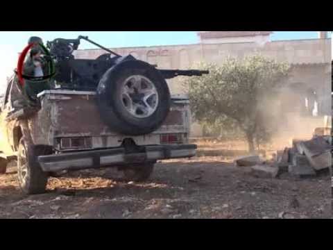 استهداف قوات النظام برشاش 14.5 من قبل لواء توحيد الجنوب في درعا البلد