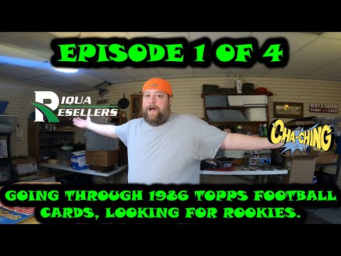 Going Through Hundreds Of Complete 1986 Topps Football Card. WILL I FIND GOLD???