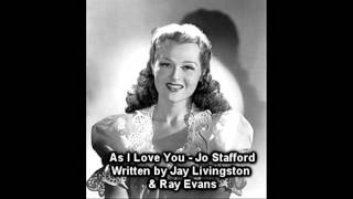 As I Love You - Jo Stafford