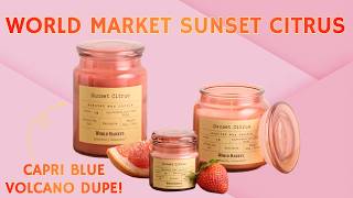 World Market Sunset Citrus: Capri Blue Volcano dupe