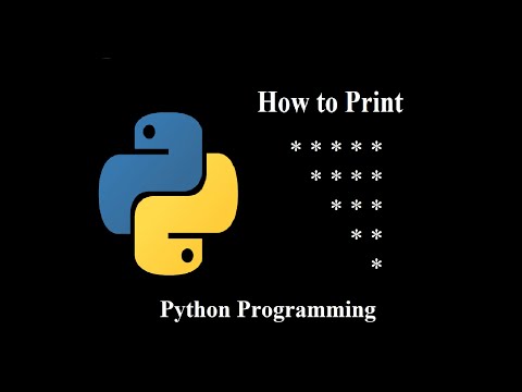 How To Print Inverted Reversed Right Angle Triangle Star Pattern Using Python Programming Python