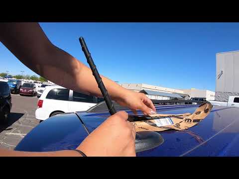 Changing a 8 inch antenna on a Dodge Chrysler Jeep Mopar