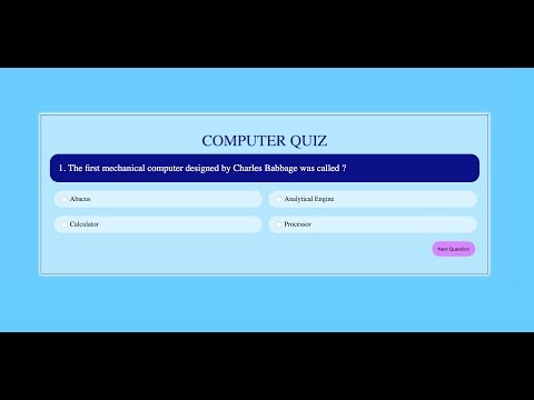 Quiz Application In Js Part 12 Javascript Tutorials Web Development Tutorials