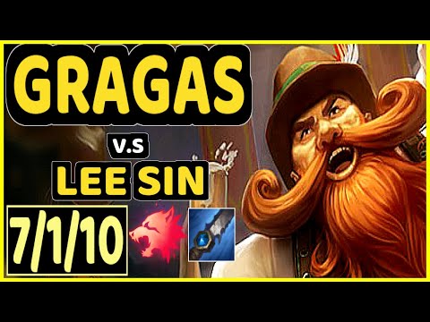 MEMENTO (GRAGAS) vs LEE SIN - 7/1/10 KDA JUNGLE GAMEPLAY - EUW Ranked GRANDMASTER