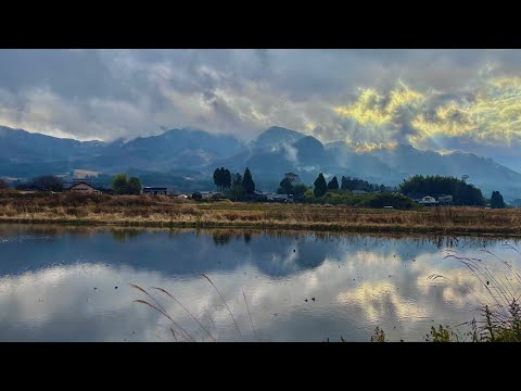 47 Minutes of Walking in Japanese Countryside, Largest Volcano in Japan | 4K Walking Tour