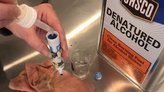 restoring a DRY ERASE “marker” using denatured alcohol (easier than you might think)