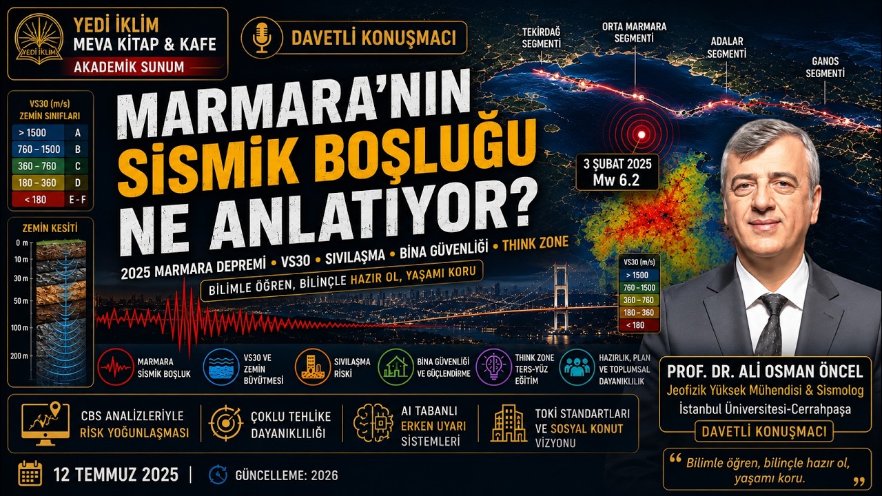 Doğa Afetleri Farkındalık Eğitimi Webinarı — Prof. Dr. Ali Osman Öncel