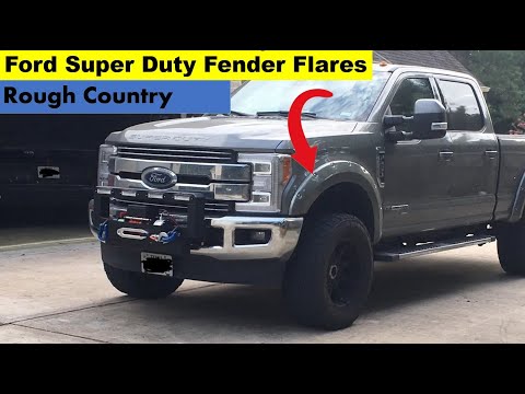 F250 Rough Country Fender Flare Installation and Review
