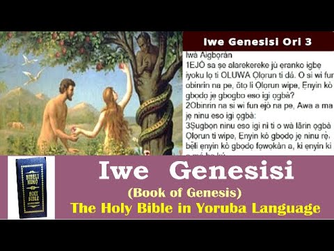 1. Iwe Genesisi 1- 50. Book of Genesis 1 to 50.  Holy Bible in Yoruba Language #yorubabible