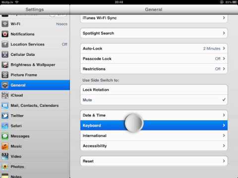 How to disable Auto-Correction on ipad ios 5