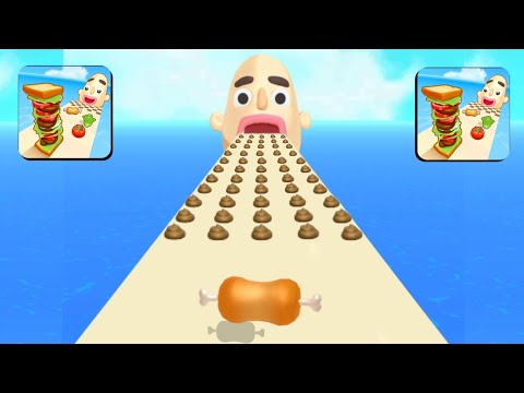 SANDWICH 🥪 RUNNER GAME vs JELLY RUN 2048 GAME/Level 950-999 Game/ASMR Gameplay,