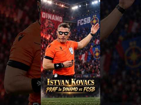 RUȘINE! Arbitrul Istvan Kocavs a făcut praf eternul derby dintre Dinamo și FCSB