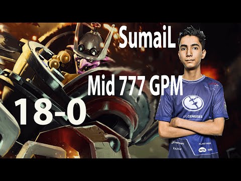 Sumail Mid Timbersaw - Flawless 18-0 - Player's Perspective - Dota 2