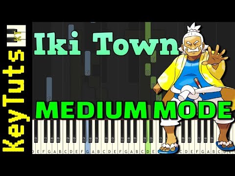 Iki Town from Pokemon Sun and Moon - Medium Mode [Piano Tutorial] (Synthesia)