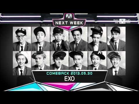 【M!Countdown】130523 EXO ComeBack Next Week