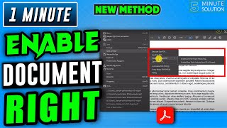 How to enable document rights in adobe 2024