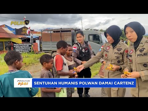 POLWAN SATGAS OPS DAMAI CARTENZ BERIKAN SENTUHAN HUMANIS DI NDUGA