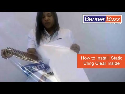 How to Install Static Cling Clear inside