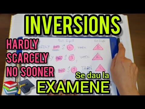 Lecţia # 270 – INVERSIONS 🔄, fiindcă îţi trebuie la examene 🤓🎓 + HARDLY, SCARCELY, NO SOONER