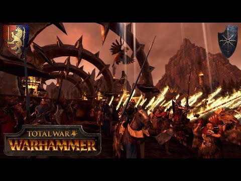 Bretonnia Crusade into the Valley of Khorne (vs. Ninjahund) - Total War Warhammer Multiplayer Battle