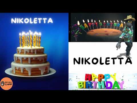 NIKOLETTA Happy Birthday Song and Dance - It's Your Birthday - Happy Birthday to You NIKOLETTA