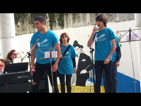 Trobadores no IES de Chapela