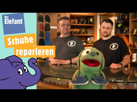 Knolle beim Schuhmacher - Wie werden Schuhe repariert? | Der Elefant | WDR