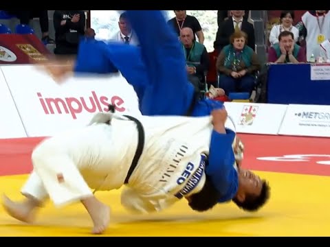 ZAALISHVILI (GEO) vs BAKHTIYOROV (UZB) URA-NAGE
