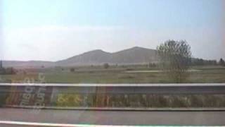 preview picture of video 'Drive on AP-2 past Canal de Lodosa and Utebo, Spain. 9/1/1999.'