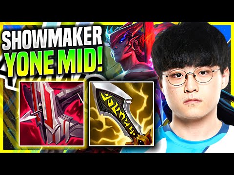 SHOWMAKER SHOWS HOW INSANE IS YONE WITH NEW ITEMS! - DWG ShowMaker Plays Yone Mid vs Lucian!