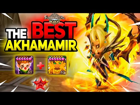200k TOTAL AoE Damage AKHAMAMIR in Summoners War