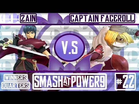 S@P9 #22 - SSBM - Captain Faceroll (Sheik) VS SSI | Zain (Marth) Winners Quarters