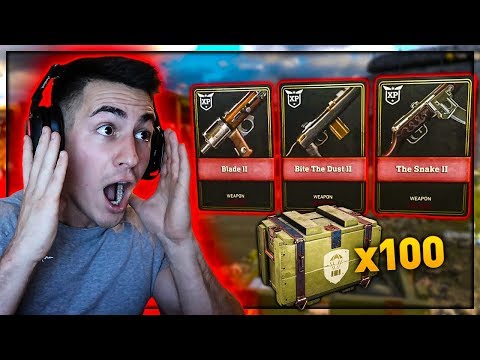 BEST COD WW2 SUPPLY DROP OPENING! *100 Rare Supply Drops*