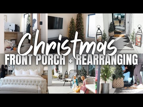CHRISTMAS FRONT PORCH DECORATING 2023 | FRONT PORCH...