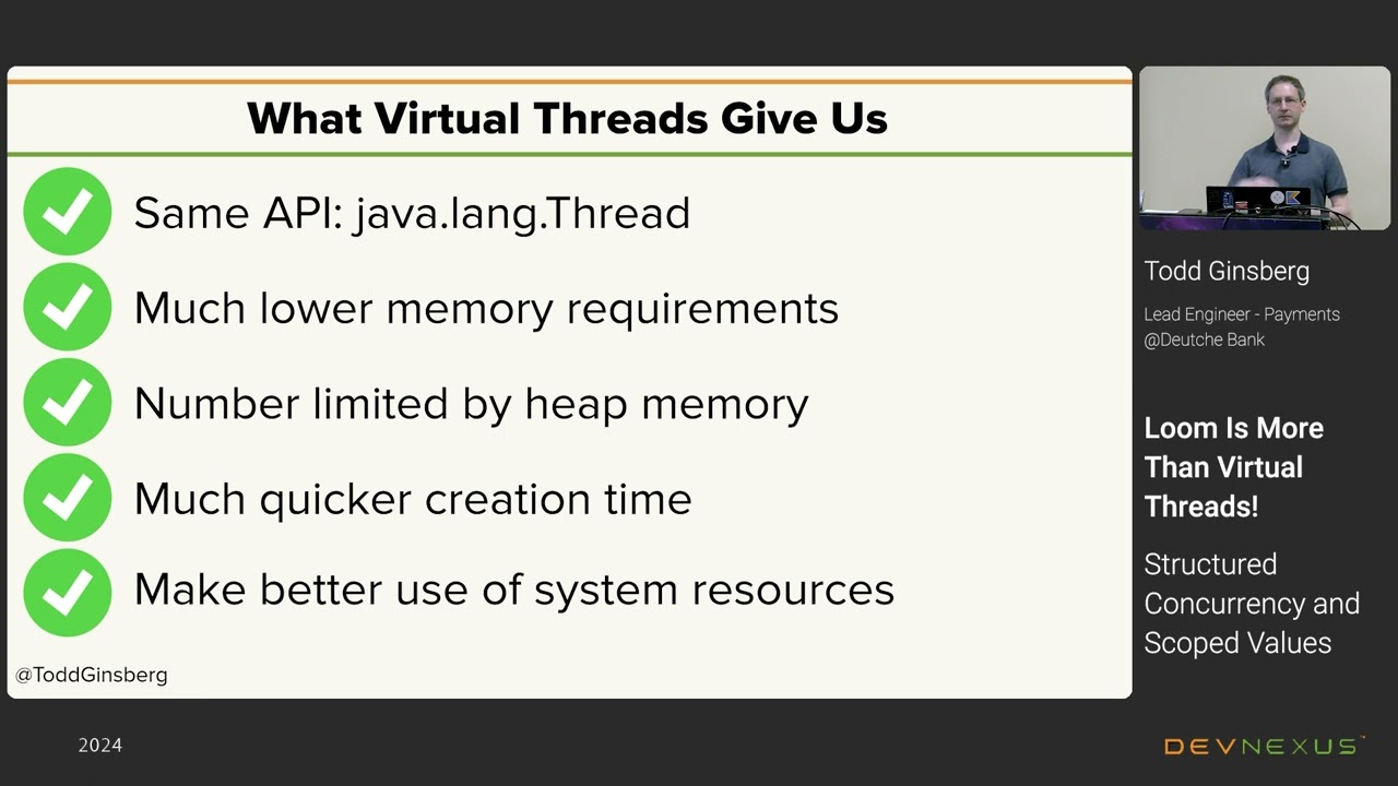 Devnexus 2024 - Loom Is More Than Virtual Threads - Todd Ginsberg