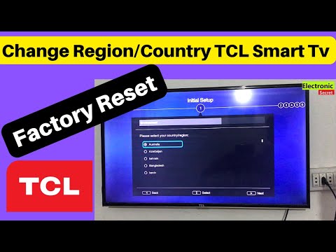 HOW TO CHANGE REGION ON TCL TV, FACTORY RESET TCL SMART TV