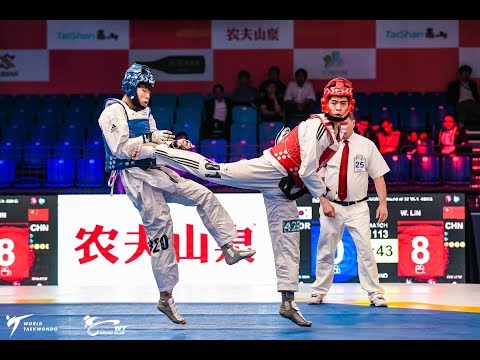 Men  68kg Round of 32|Tae un KIM （KOR） VS  Wenye LIN （CHN）