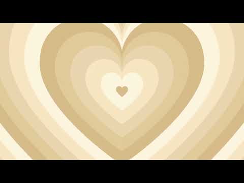 Beige Heart Background Screensaver Loop 1 Hour 1080p HD