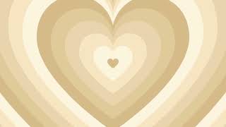 Beige Heart Background Screensaver Loop 1 Hour 1080p HD